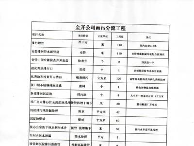 成都金開生物工程有限公司雨污（清污）分流零星工程比選公告